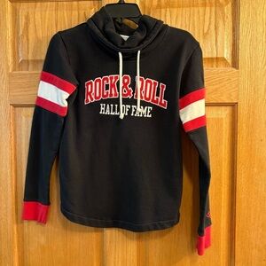 Champion Cowl Neck Hoodie Rock & Roll Hall Of Game HOF Women’s Size XS Athletic